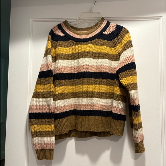 Striped Multicolor madewell Women’s sweater size small - Picture 4 of 4